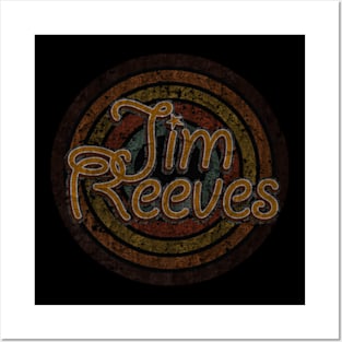 Jim Reeves vintage design on top Posters and Art